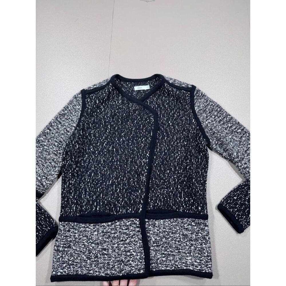 Vince Textured Gradient Wool/Cotton Blend Shacket. Evening, professional, casua